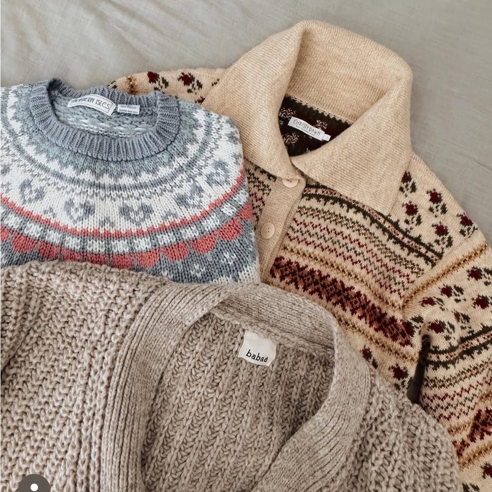 Beige Babaa knit cardigan